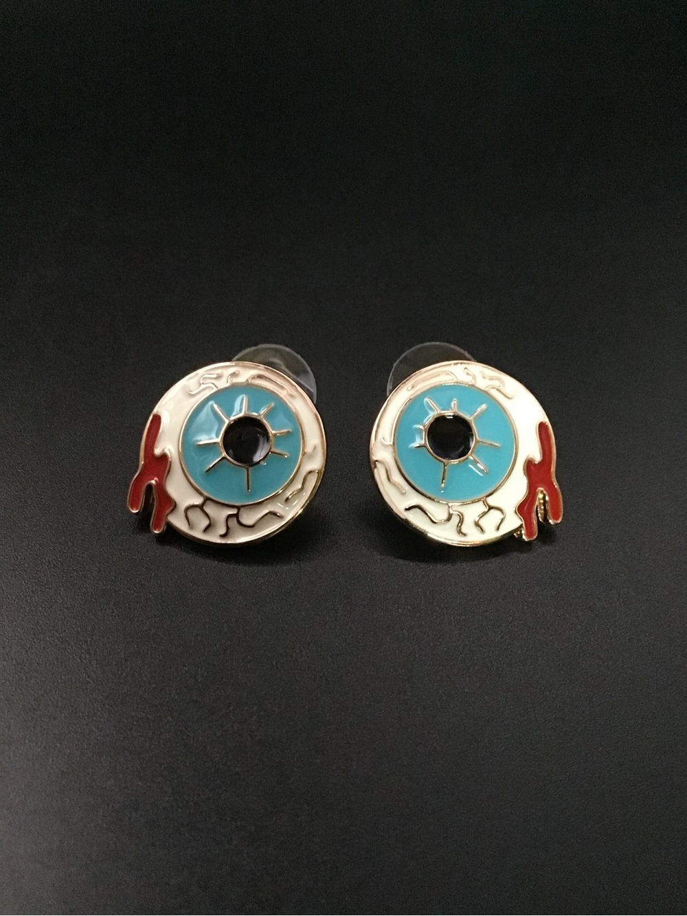 Bloody Eyes Stud Earrings